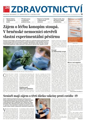Obálka e-magazínu Ze Zdravotnictví 19/2021