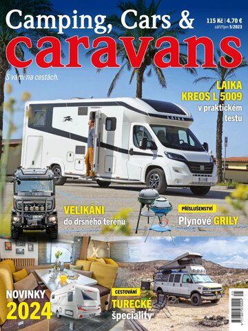Obálka e-magazínu Camping, Cars & Caravans 5/2023