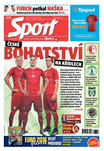 Obálka e-magazínu Sport 31.5.2016