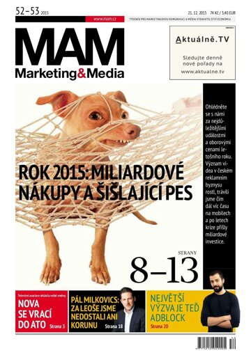 Obálka e-magazínu Marketing & Media 52-53 - 21.12.2015