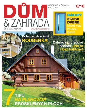 Obálka e-magazínu Dům a zahrada 8/2016