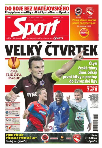 Obálka e-magazínu Sport 20.8.2015