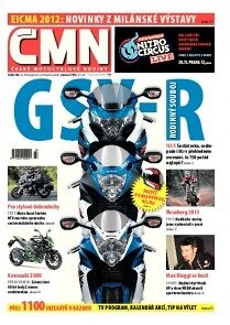 Obálka e-magazínu ČESKÉ MOTOCYKLOVÉ NOVINY 43/2012