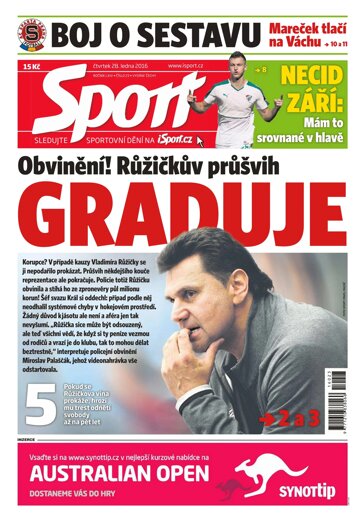 Obálka e-magazínu Sport 28.1.2016