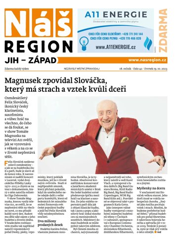 Obálka e-magazínu Náš Region - Západ 42/2023