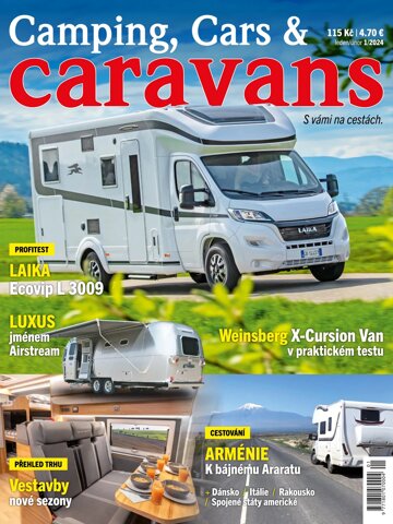 Obálka e-magazínu Camping, Cars & Caravans 1/2024
