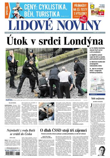 Obálka e-magazínu Lidové noviny 23.3.2017