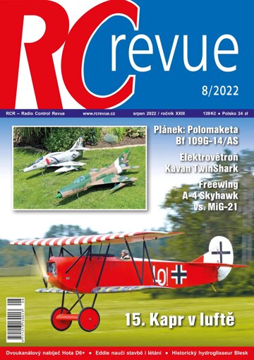 Obálka e-magazínu RC revue 8/2022