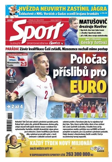 Obálka e-magazínu Sport 14.10.2015