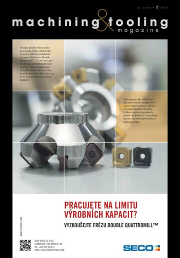 Obálka e-magazínu machining and tooling 2/2018
