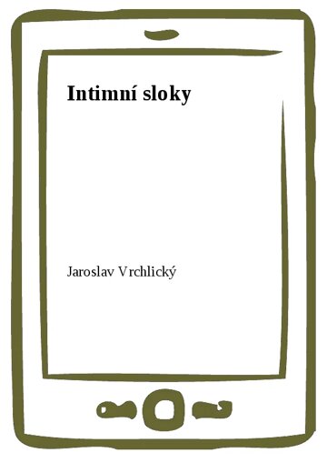 Obálka knihy Intimní sloky