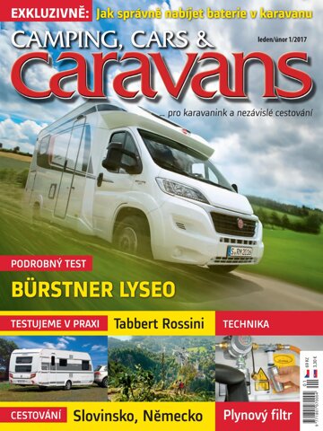 Obálka e-magazínu Camping, Cars & Caravans 1/2017