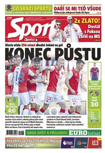 Obálka e-magazínu Sport 28.8.2017