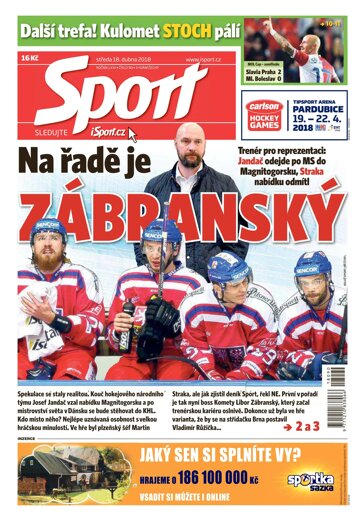Obálka e-magazínu Sport 18.4.2018