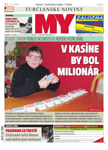 Obálka e-magazínu MY Turčianske noviny - Nový Život Turca 27.1.2015