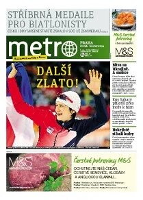 Obálka e-magazínu deník METRO 20.2.2014