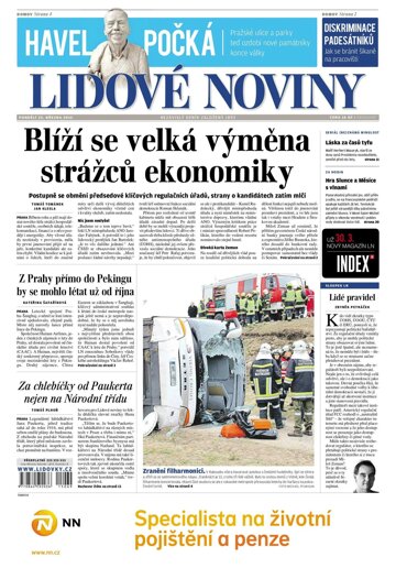 Obálka e-magazínu Lidové noviny 23.3.2015