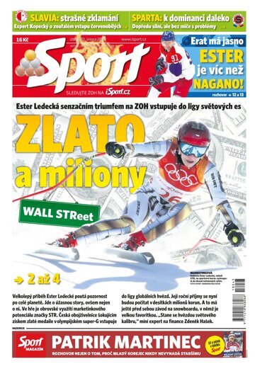 Obálka e-magazínu Sport 20.2.2018