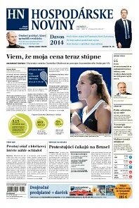 Obálka e-magazínu Hospodárske noviny 24.01.2014