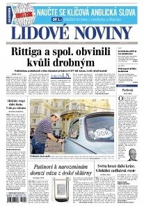 Obálka e-magazínu Lidové noviny 30.9.2014