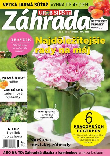 Obálka e-magazínu Záhrada 2018 03