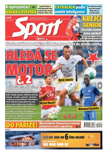 Obálka e-magazínu Sport 6.12.2023