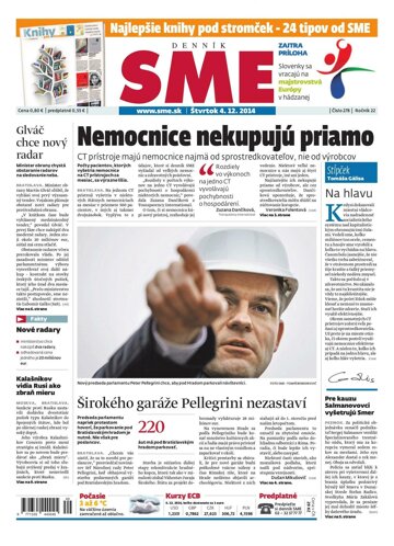 Obálka e-magazínu SME 4.12.2014