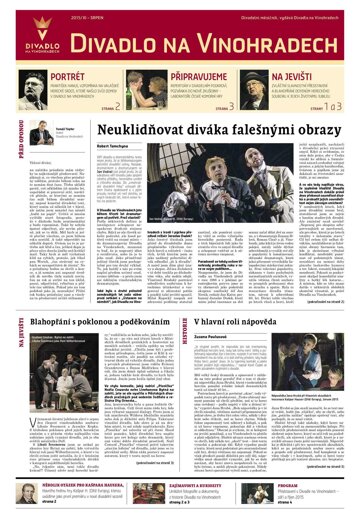 Obálka e-magazínu Hospodářské noviny - příloha 156 - 13.8.2015 Divadlo na Vinohradech