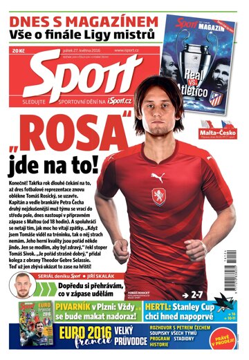 Obálka e-magazínu Sport 27.5.2016