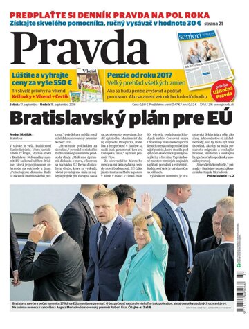 Obálka e-magazínu Pravda 17. 9. 2016