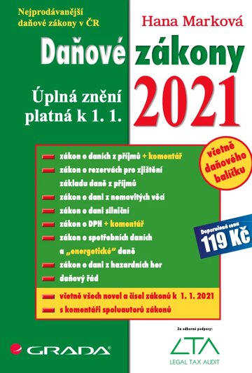 Obálka knihy Daňové zákony 2021