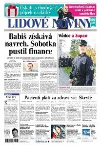 Obálka e-magazínu Lidové noviny 25.11.2013