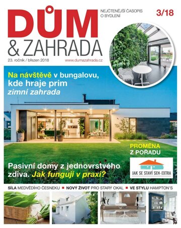 Obálka e-magazínu Dům a zahrada 3/2018