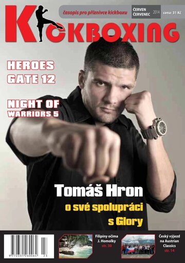 Obálka e-magazínu Kickboxing (červen 2014/červenec 2014)