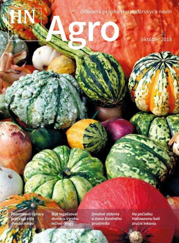 Obálka e-magazínu Prílohy HN Agro - október 2018