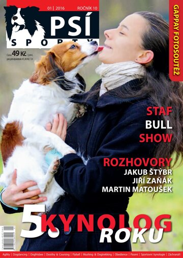 Obálka e-magazínu Psí sporty 1/2016