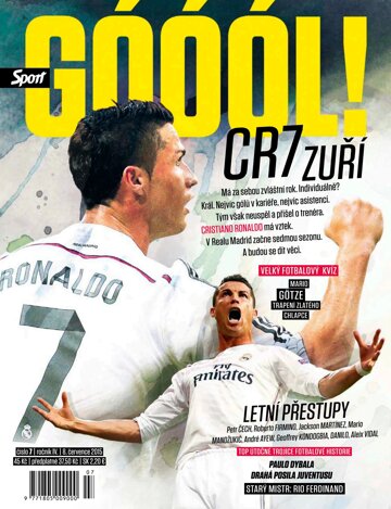 Obálka e-magazínu Sport Goool! 8.7.2015