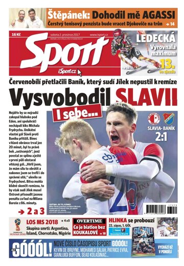 Obálka e-magazínu Sport 2.12.2017
