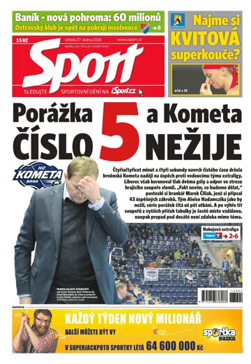 Obálka e-magazínu Sport 27.1.2016