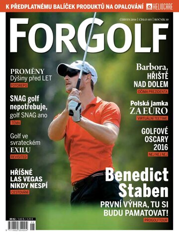 Obálka e-magazínu ForGolf 6/2016