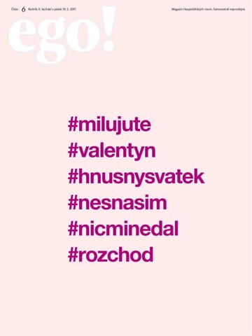 Obálka e-magazínu Hospodářské noviny - příloha Ego! 030 - 10.2.2017 Ego!
