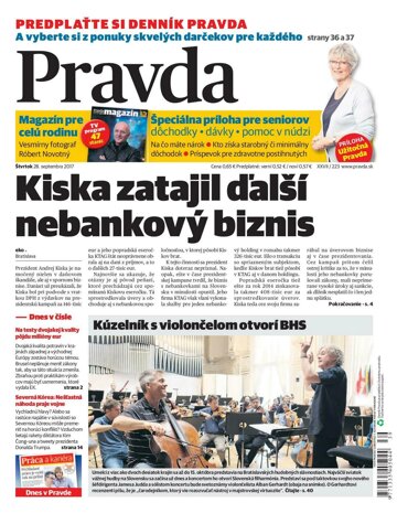 Obálka e-magazínu Pravda 28.9.2017