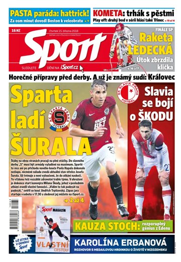 Obálka e-magazínu Sport 15.3.2018