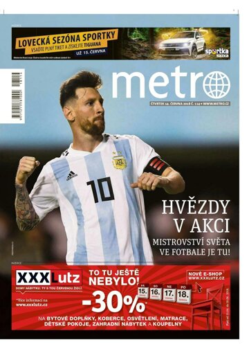 Obálka e-magazínu deník METRO 14.6.2018
