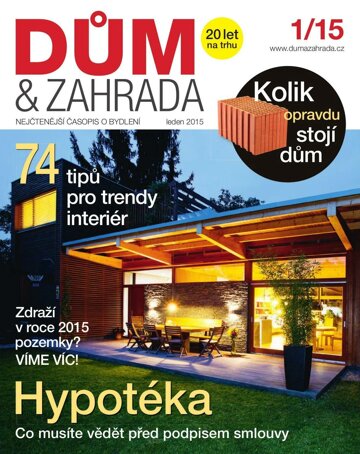 Obálka e-magazínu Dům a zahrada 1/2015