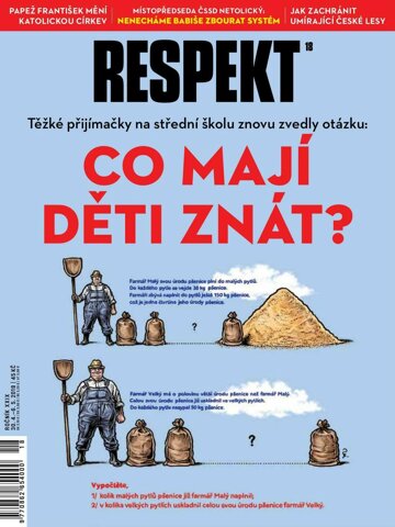 Obálka e-magazínu Respekt 18/2018