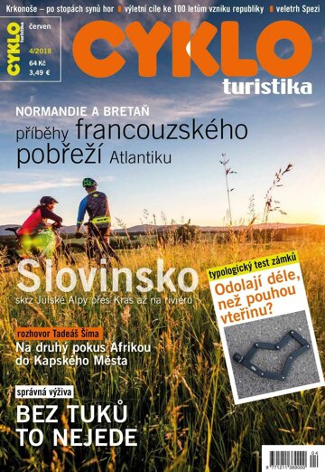Obálka e-magazínu Cykloturistika 4/2018