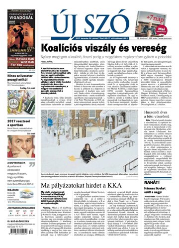 Obálka e-magazínu Új Szó 29.12.2017