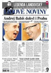 Obálka e-magazínu Lidové noviny 13.10.2014