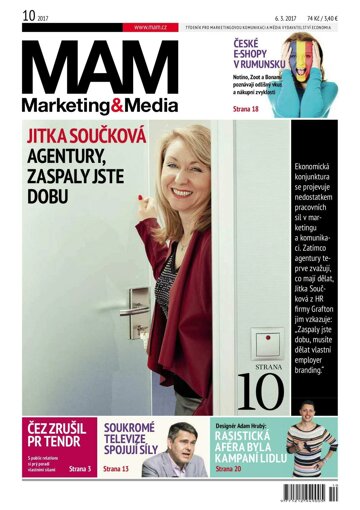 Obálka e-magazínu Marketing & Media 10 - 6.3.2017